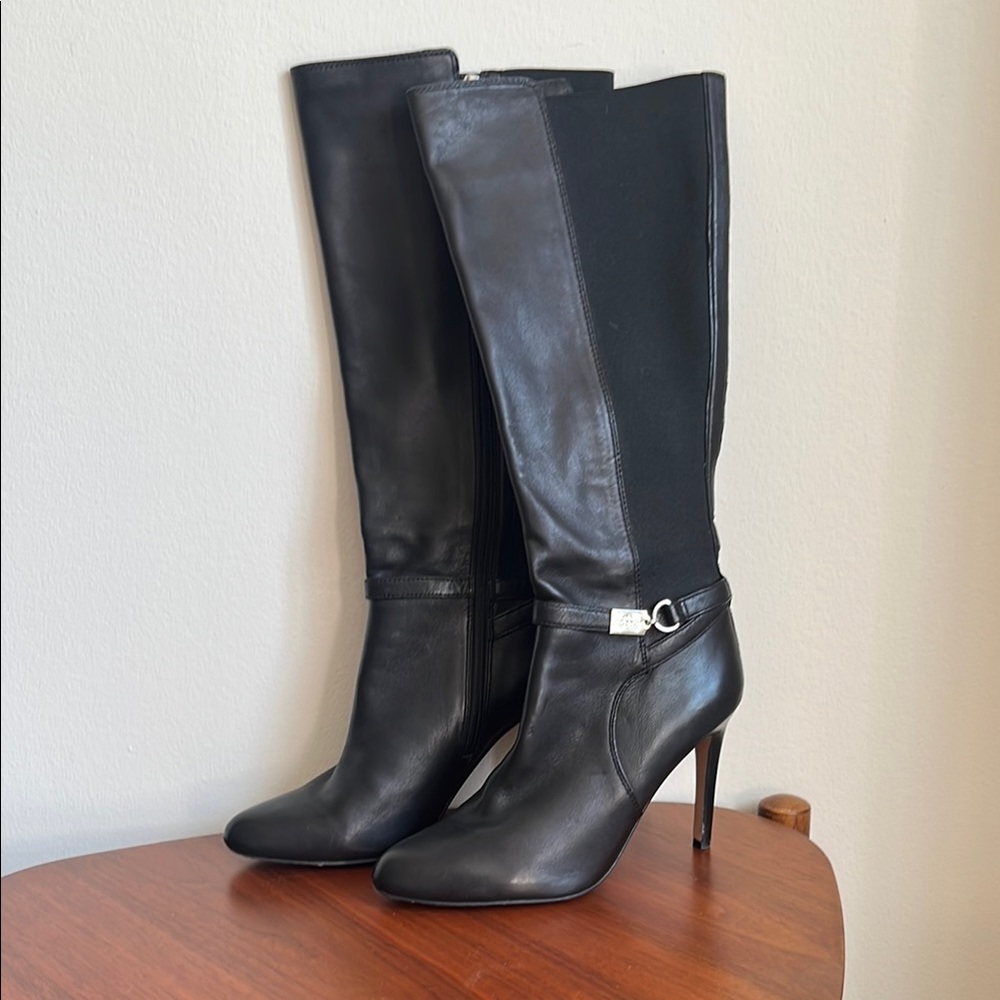Coach Black Boots with Stiletto Heel